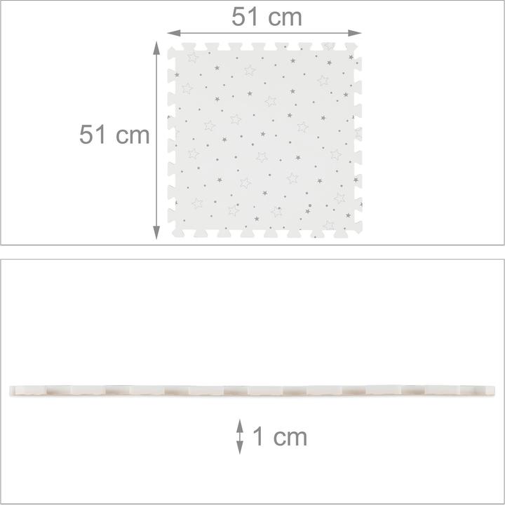 Immagine prodotto Relaxdays tappetino-puzzle (51 x 51 x 1 cm)