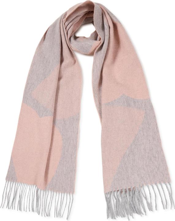 Gris clair et rose et orange