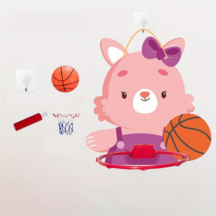 Activity Board Mini-Basketballkörbe mit Tiermotiven für Kinder: Elefant, Schaf, Tiger Designs, geeignet für