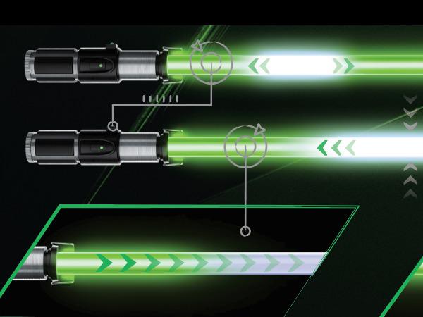 Actual product image Hasbro Star Wars The Black Series Yoda Premium Force FX Elite Lightsaber