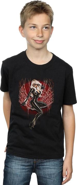 Produktbild Black Cat Spider Web TShirt Jungen (152, 158)