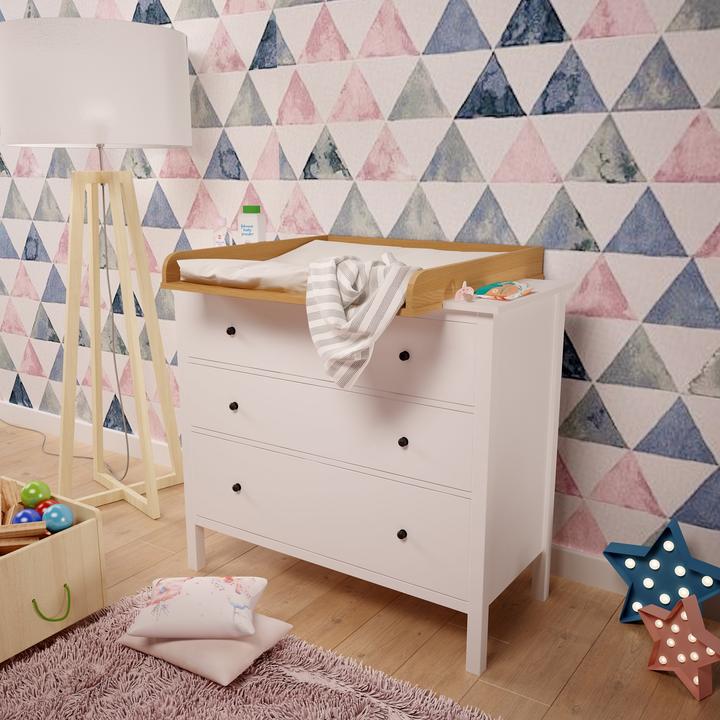 Produktbild Polini kids Wickelaufsatz für Kommode Hemnes IKEA