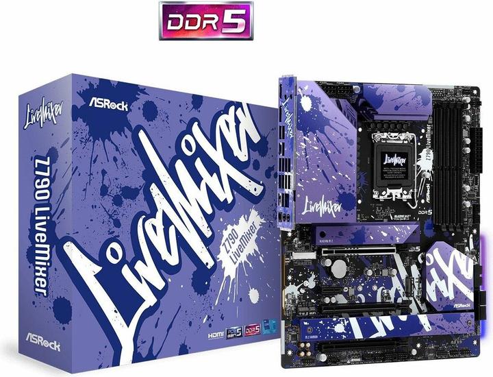 Actual product image AsRock Z790 Live Mixer (LGA 1700, Intel Z790, ATX)