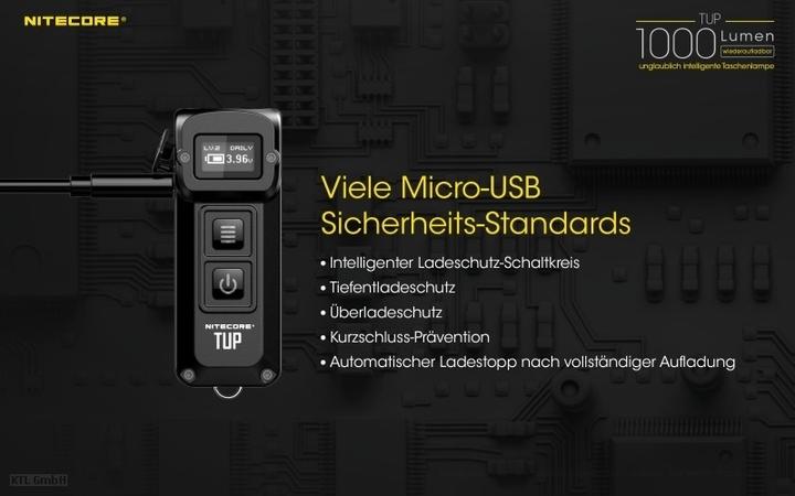 Produktbild Nitecore TUP - schwarz (7.03 cm, 1000 lm)