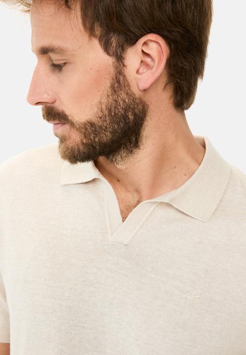 Immagine prodotto Camel Active Strick-Poloshirt aus Baumwoll-Leinen-Mix (L)