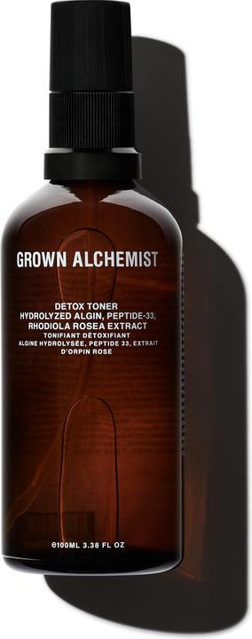 Grown Alchemist Detox Toner: Hydrolized Algin, Peptide-33, Rhodiol Rosea Extract (Tonic, 100 ml)