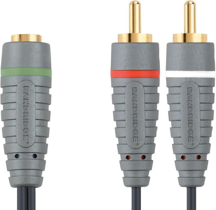 Actual product image Bandridge Audio BAL3501 (1 m, 3.5mm jack (AUX), Cinch)