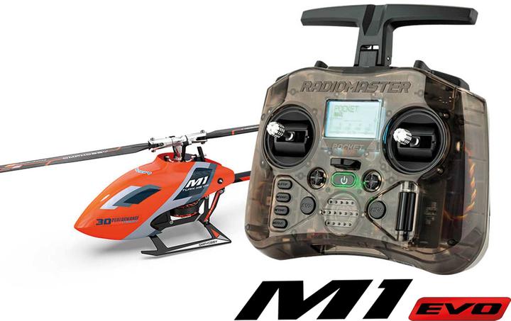 Actual product image OMPHobby OMP Heli M1 EVO orange mit Sender # OSHM0036
