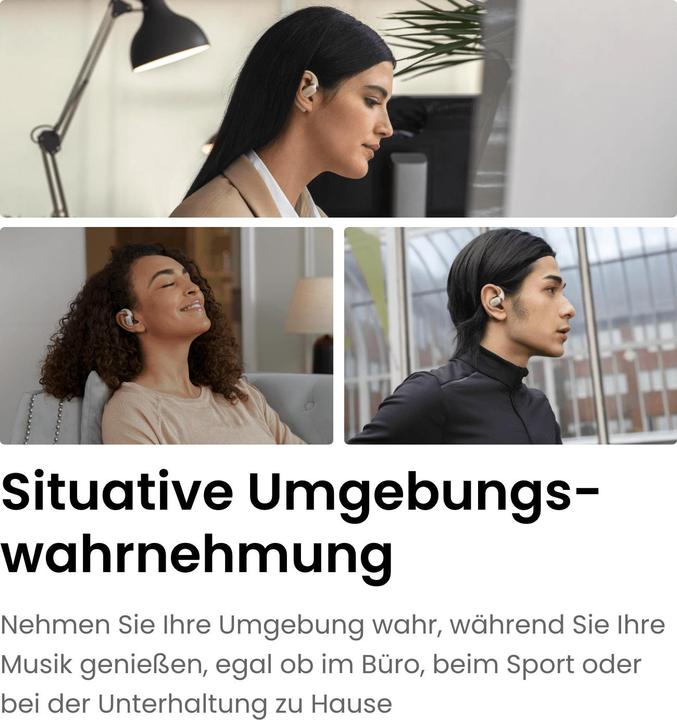Image du produit Shokz OpenFit (NC, 7 h, Sans fil)