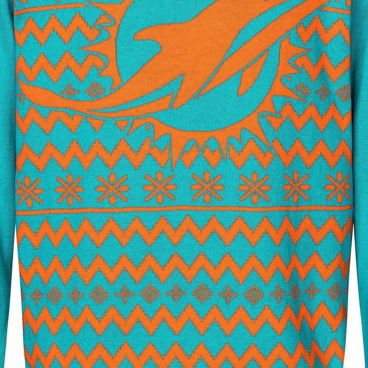 Produktbild Foco NFL Winter Sweater XMAS Strick Pullover Miami Dolphins - L (L)