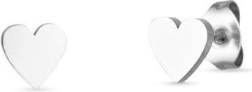 Actual product image Vuch Minimalist steel earrings Hearts Silver Ischi
