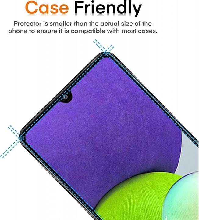Produktbild Screenguard Samsung Galaxy A22 5G Full Screen Panzerglas Schutzfolie 2.5D 9H (1 Stück, Samsung Galaxy A22 5G)
