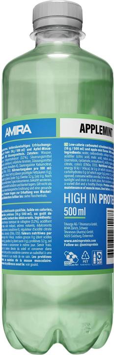 Actual product image Amira Protein Water Applemint (500ml) (Mint, Apple, 1 x)