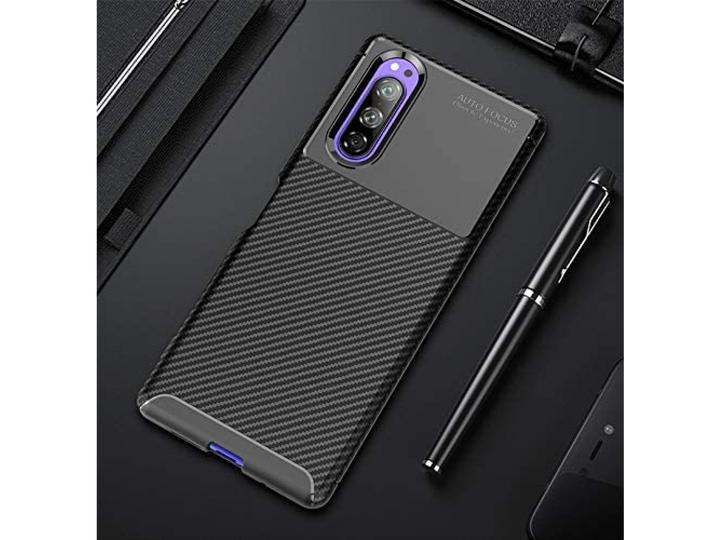 Image du produit Screenguard Sony Xperia 5 II Housse Design Carbone TPU Case (Sony Xperia 5 II)