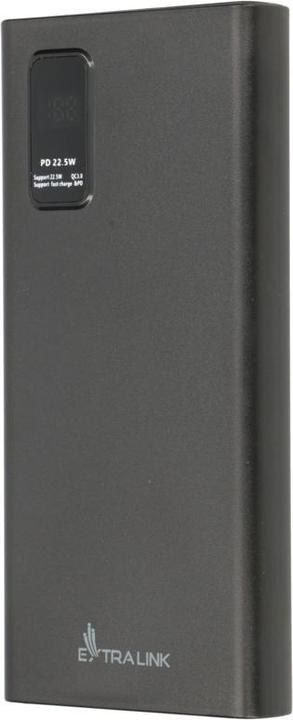 Actual product image Extralink EX.19485 power bank Lithium Polymer (LiPo) Black (10000 mAh, 22.50 W, 37 Wh)