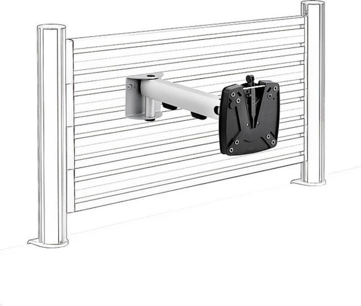 Image du produit Novus Bras porteur TSS SlatWall argenté-anthracite, 1 pièce (Mur)