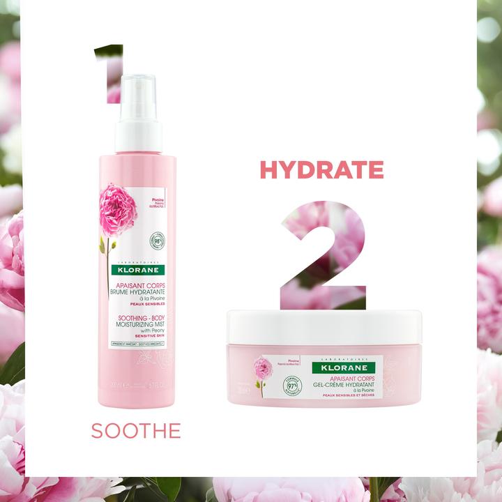 Image du produit Klorane Gel-crème hydratant à la pivoine (Lait pour le corps, 200 ml)