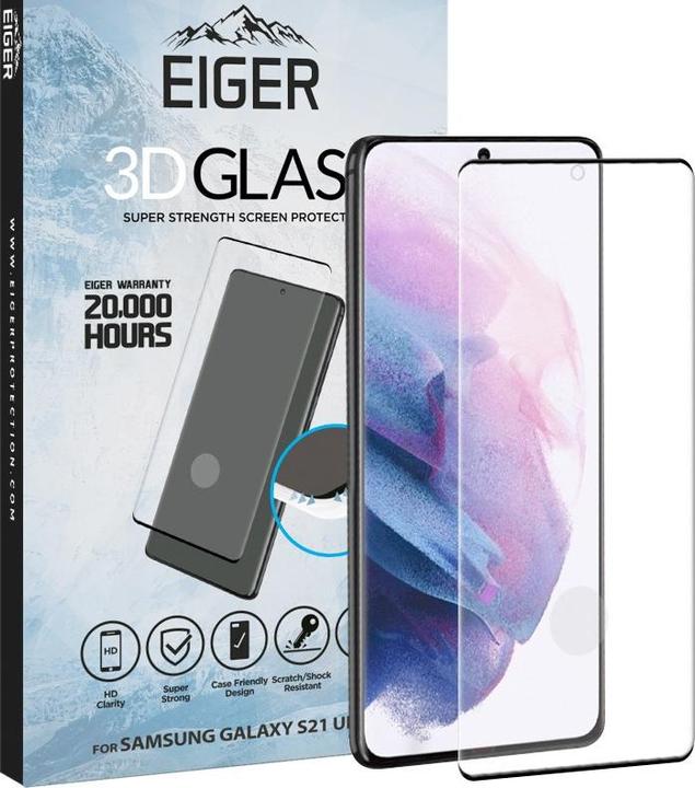 Image du produit Eiger Mountain Glass Clear Edge (1 pièce(s), Samsung Galaxy S21 Ultra)
