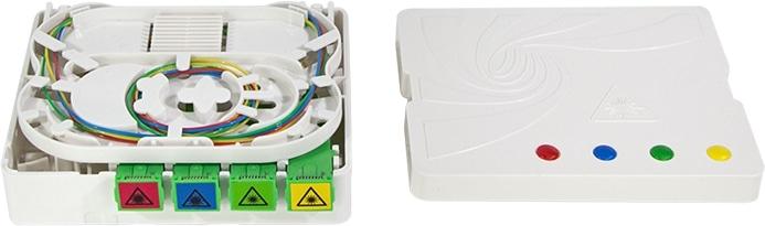 Actual product image LogiLink FTTH splice box, 4x SC/APC, 40 m laying cable, whiteá (Splice box)