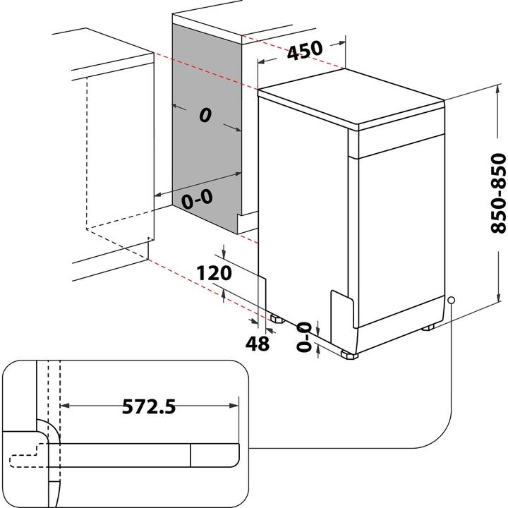 Produktbild Indesit DF9E 1B10 S Dishwasher