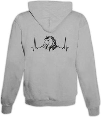 Produktbild Schwesternuhr Hoodie Herzschlag Pferd Unisex (XXL)