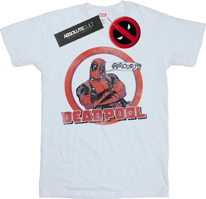 Actual product image Mens Deadpool Seriously Speech Bubble T-Shirt (3XL)