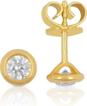 Actual product image Muau Stud earrings (Red gold or silver, Yellow gold, White gold)