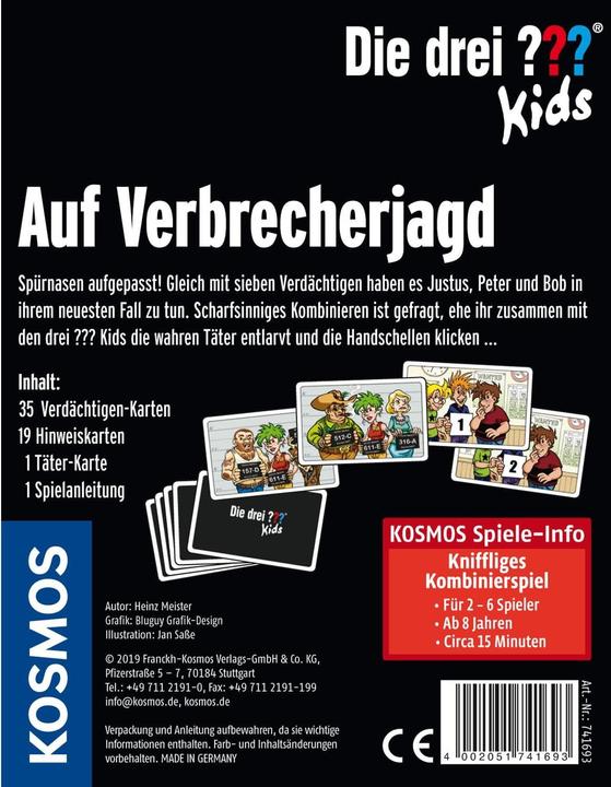 Produktbild Kosmos Die drei??? Kids Auf Verbrecherjagd (Deutsch)