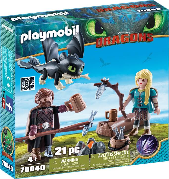 Actual product image Playmobil Hicks and Astrid (70040, Playmobil Dragons)