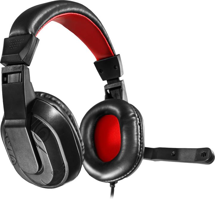 Image du produit Mars Gaming MRH0 Casque/écouteur filaire Noir, rouge (Filaire)