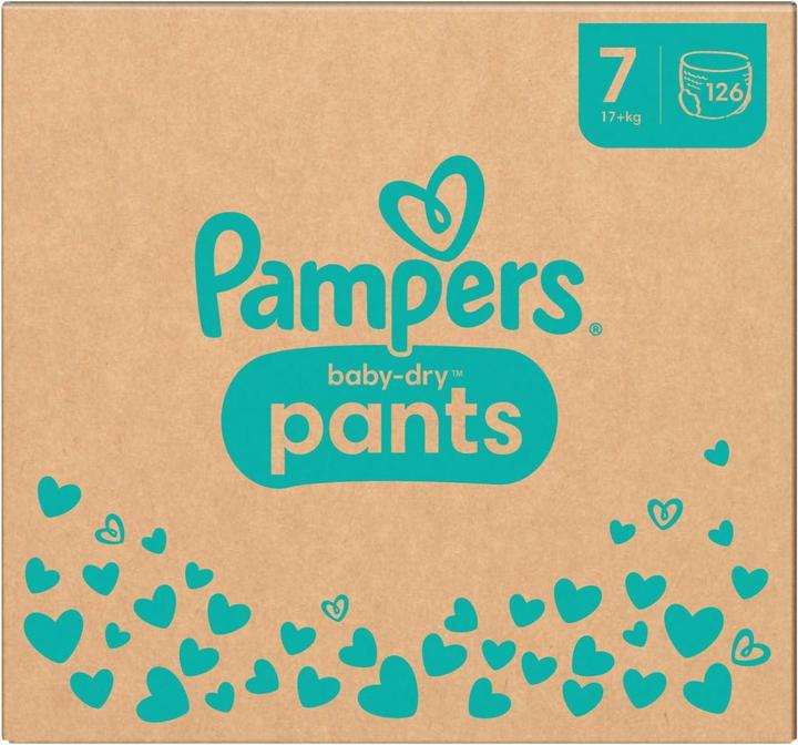 Actual product image Pampers Baby-Dry Pants (Size 7, Monthly box, 126 Piece)