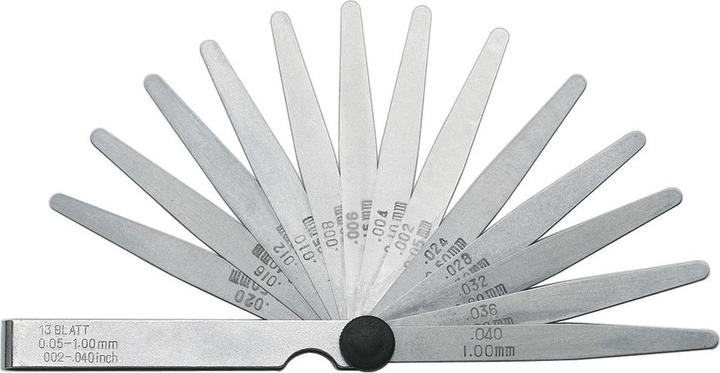 Produktbild Forum Professional Solutions Präzisions-Fühlerlehre, 0,05-1,00 mm, 20 Blatt, 100 mm (10 cm)