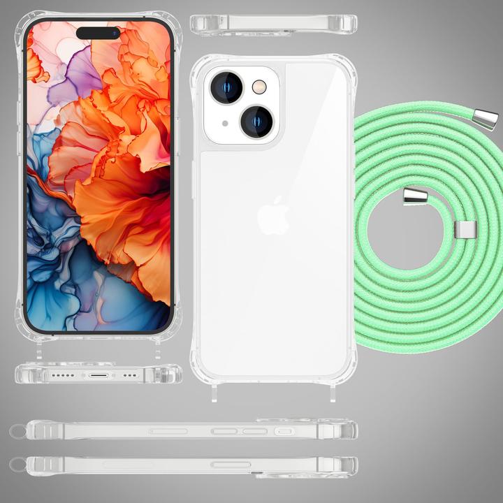 Image du produit Nalia Étui transparent avec chaîne à porter autour du cou