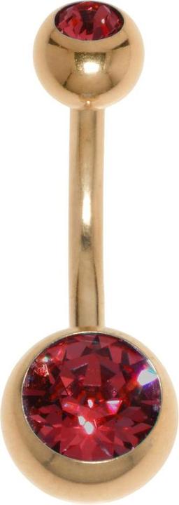 Produktbild Bijouteria Bauchpiercing (Edelstahl, PVD Beschichtung, Kristall)