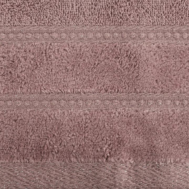Actual product image Eurofirany Towel with velvet edge, interwoven with shiny thread, 500 g/m2, 70 x 140 cm (70 x 140 cm)