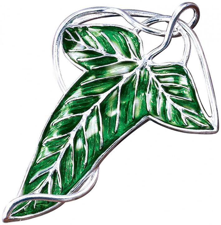 Image du produit Noble Collection Broche Feuille du Seigneur des Anneaux (argentée)
