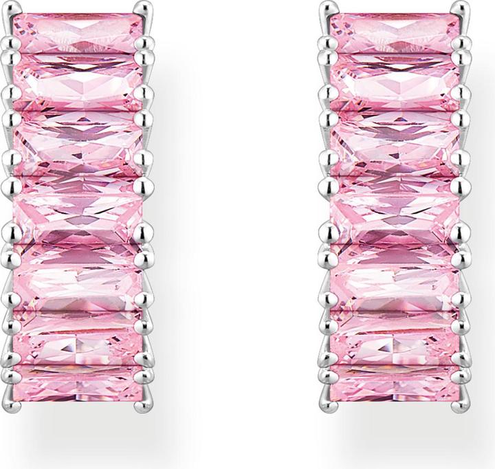 Produktbild Thomas Sabo Creolen pinke Steine Pavé silber (925er Silber)