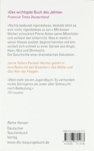 Image du produit Nichts (Allemand, Plaque Janne, Sigrid C. Engeler, 2017)