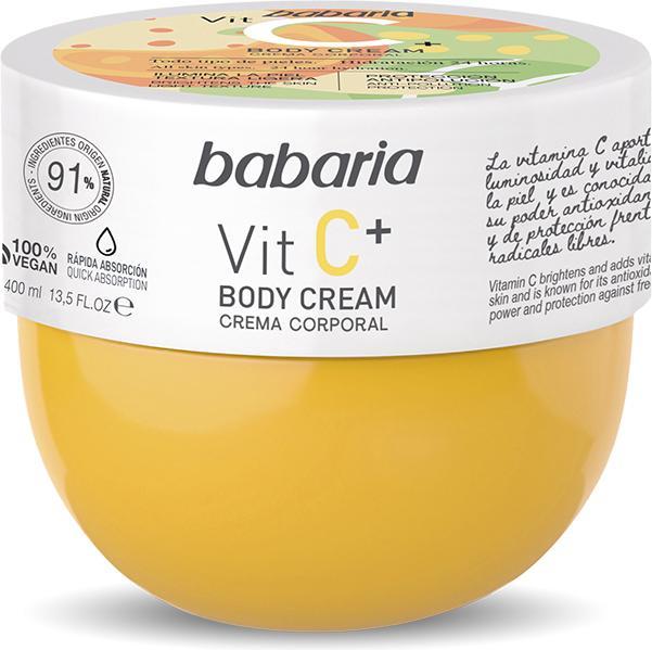 Actual product image Babaria VITAMIN C+ body cream 100% vegan 400 ml (Body cream, 400 ml)