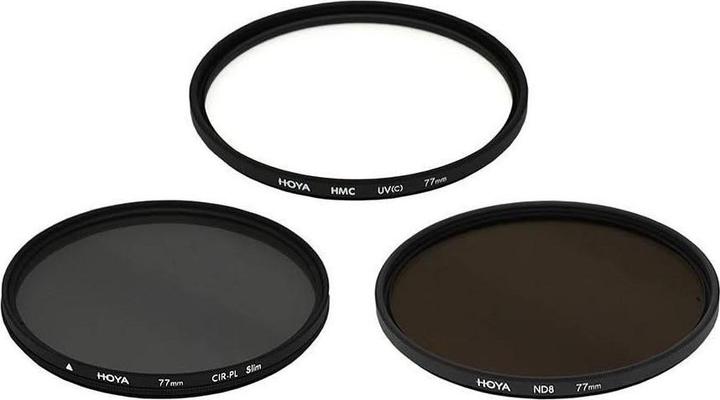 Actual product image Hoya Digital Filter Kit II (UV, CIR-PL & ND8) Filterset (40.50 mm, Neutral density filter, Polarizing filter, UV filter)