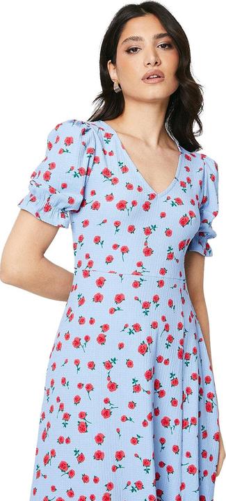 Immagine prodotto Dorothy Perkins Vestito Midi Rosa Scollo a V Maniche Corte Donna (38 D)