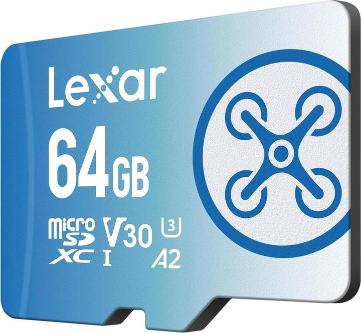 Immagine prodotto Lexar MicroSD ad alte prestazioni FLY (64 GB, microSDXC, U3, UHS-I)