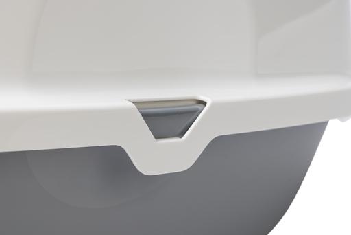 Actual product image Savic Toilette chat Nestor Giant gris/blanc (Cat litter box closed)