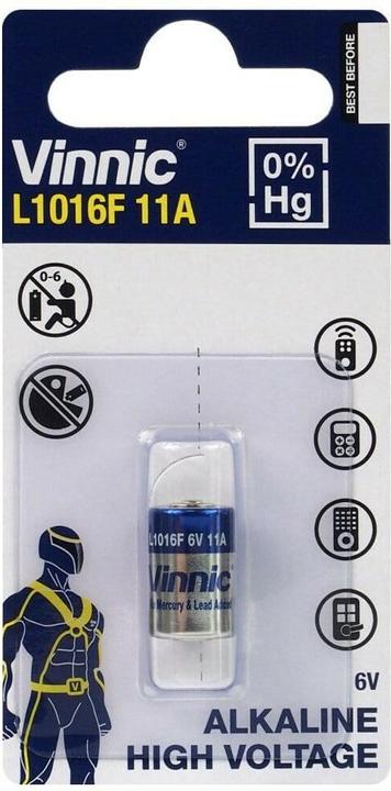 Immagine prodotto Vinnic Batteria per telecomando per auto 11A / MN11 / L1016F (1 pz., 11A, 44 mAh)