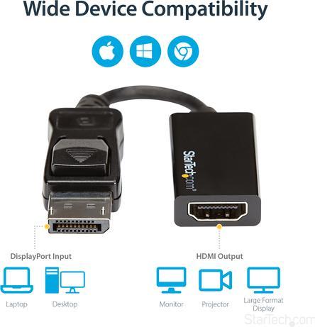 Produktbild StarTech DisplayPort auf (HDMI, 21.50 cm)