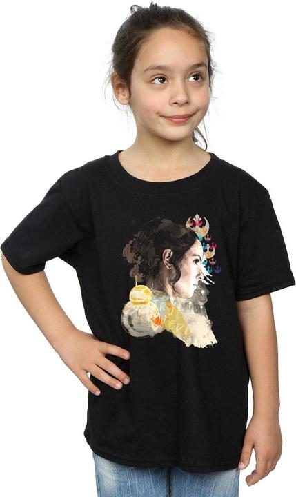 Image du produit Star Wars - T-shirt REY COLLAGE - Fille (152, 158)