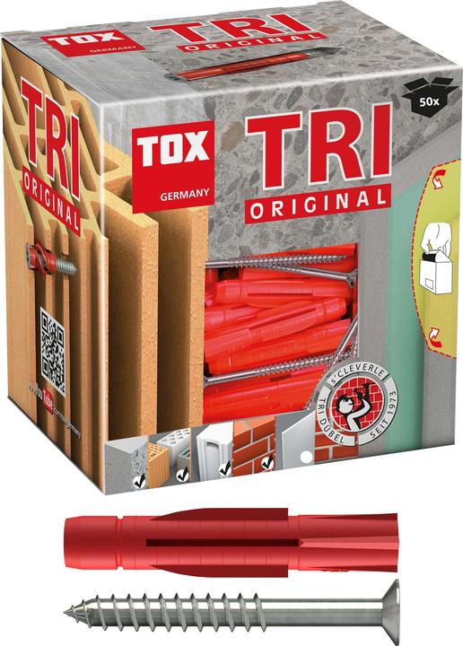 Productafbeelding Tox Universele deuvel Tri 6x51 mm, incl. schroef 50 st. (50 Pcs.)
