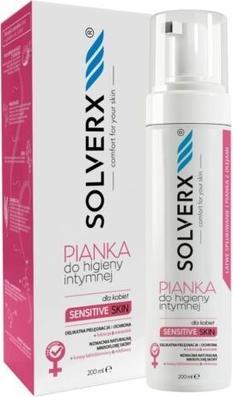 Solverx Sensitive Skin Intimate Hygiene Foam For Women 200Ml (200 ml, Intimwaschlotion)