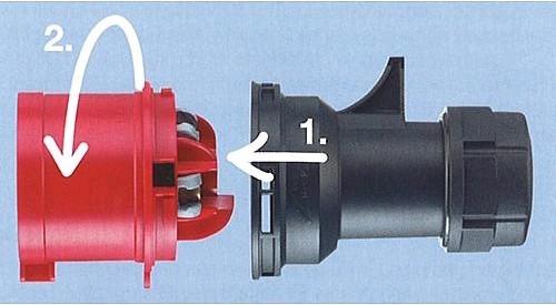 Productafbeelding ABL CEE Stecker IP44, 16A, 5-polig, 400V, 6h, rot (CEE 16/5)