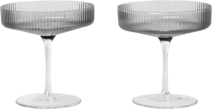 Ondulazione (15 cl, 2 Occhiali, Bicchieri da champagne)